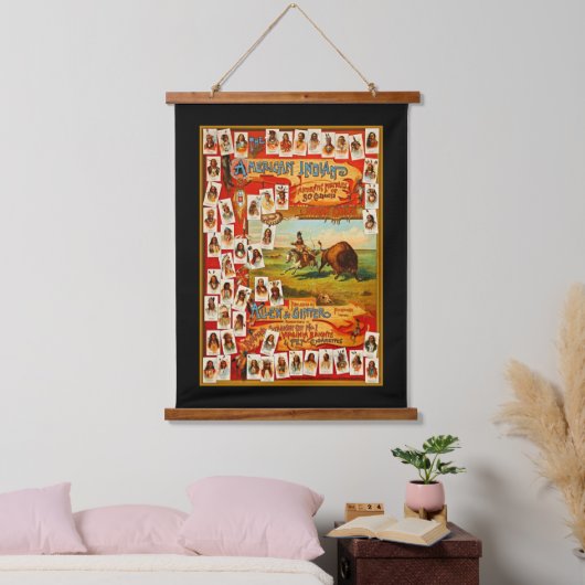  50 beroemde Indische Indische Chiefs Hangend Wandkleed (Slaapkamer)