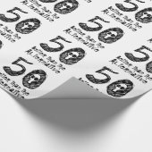 50 beter dan een alternatieve 50e Funny Birthday v Cadeaupapier (Hoek)