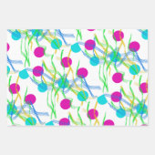 50 bier, gelukkige verjaardag, kringen kronkelt inpakpapier vel (Voorkant 3)