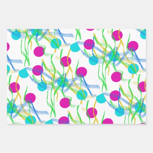 50 bier, gelukkige verjaardag, kringen kronkelt inpakpapier vel (Voorkant 3)