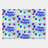 50 bier, gelukkige verjaardag, kringen kronkelt inpakpapier vel (Voorkant 2)