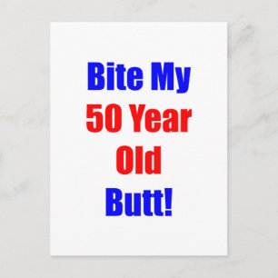50 Bijt op mijn kont Briefkaart