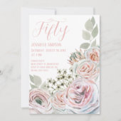 50 bloemen verjaardag kaart (Voorkant)