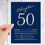 50 Blue 50th Birthday Party Gold Folie Uitnodiging<br><div class="desc">Maak van je 50ste verjaardag een luxe affaire met deze elegante gouden folie uitnodigingen! Nodig uw familie en vrienden uit tot uw mijlpaal met dit prachtige blauwe en gouden ontwerp voor folie. Deze uitnodigingen zijn gedrukt op hoogwaardige kaarten met opvallende gouden accenten voor folie en zullen er zeker van zijn...</div>