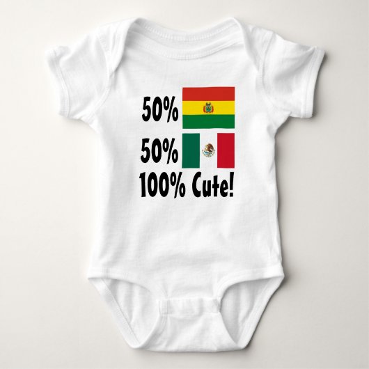 50% Bolivia 50% Mexicaan 100% klap Romper (Voorkant)