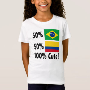 50% Braziliaan 50% Colombiaan 100% Cute T-shirt