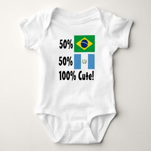 50% Braziliaan 50% Guatemala 100% klap Romper (Voorkant)