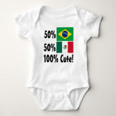 50% Braziliaan 50% Mexicaan 100% klap Romper (Voorkant)