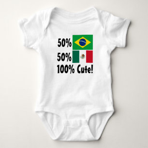 50% Braziliaan 50% Mexicaan 100% klap Romper