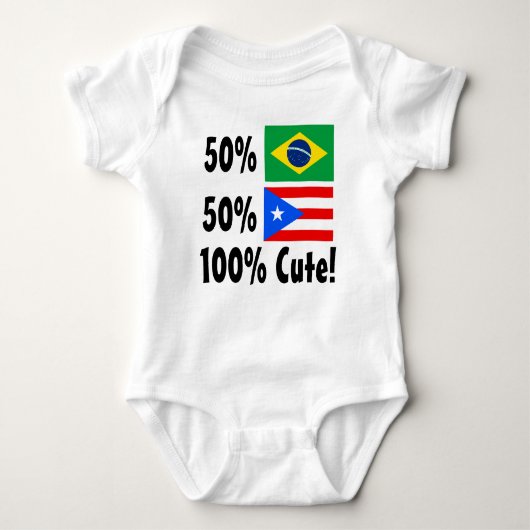 50% Braziliaan 50% Puertorican 100% Cute Romper (Voorkant)
