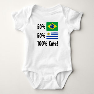 50% Braziliaan 50% Uruguayaan 100% klap Romper