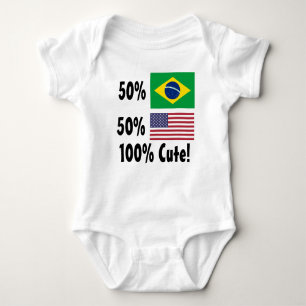 50% Braziliaans 50% Amerikaans 100% geluid Romper