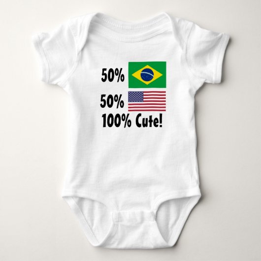 50% Braziliaans 50% Amerikaans 100% geluid Romper (Voorkant)