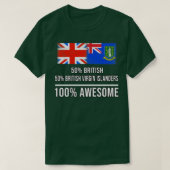 50 Britse 50 Britse Maagdeneilanden 100 Geweldige T-shirt (Design voorkant)