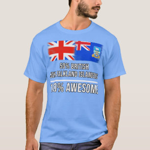 50 Britse 50 Falkland Islanders 100 Geweldige Gift T-shirt