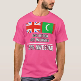 50 Britse 50 Maldivische 100 Geweldige Gift voor M T-shirt