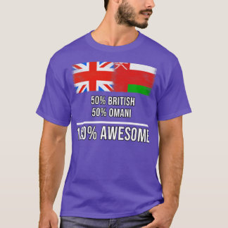 50 Britse 50 Omani 100 Geweldige Gift voor Omani H T-shirt