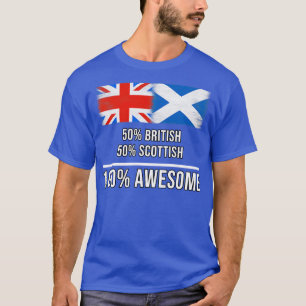 50 Britse 50 Schotse 100 Geweldige Gift voor Scott T-shirt