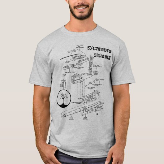 .50 cal Schematics T-shirt (Voorkant)