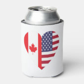 50% Canadees 50% Amerikaans 100% Geweldige Grappig Blikjeskoeler (Blikje Voorkant)