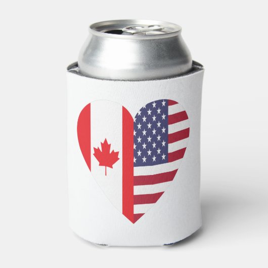 50% Canadees 50% Amerikaans 100% Geweldige Grappig Blikjeskoeler (Blikje Voorkant)