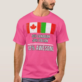 50 Canadees 50 Italiaans 100 Geweldige Cadeau voor T-shirt
