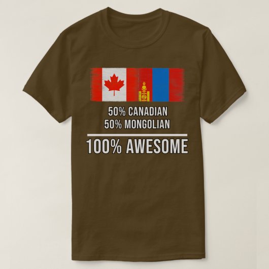 50 Canadees 50 Mongools 100 Geweldige Gift voor Mo T-shirt (Design voorkant)