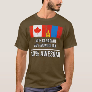 50 Canadees 50 Mongools 100 Geweldige Gift voor Mo T-shirt