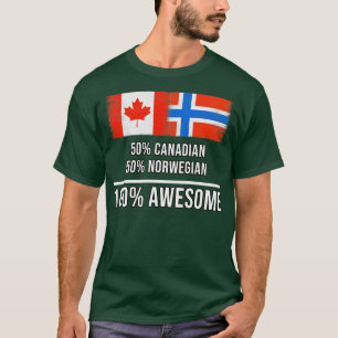 50 Canadees 50 Noors 100 Geweldige Cadeau voor Noo T-shirt