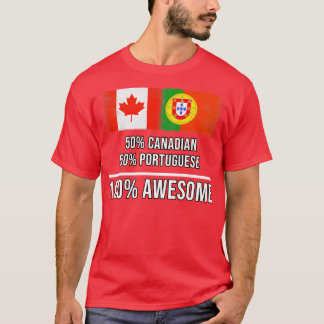 50 Canadees 50 Portugees 100 Geweldige Cadeau voor T-shirt