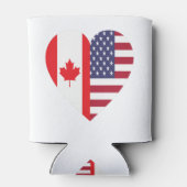 50% Canadese 50% Amerikaanse 100% Geweldige Funny  Blikjeskoeler (Achterkant)