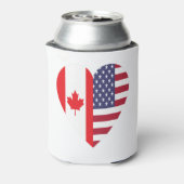 50% Canadese 50% Amerikaanse 100% Geweldige Funny  Blikjeskoeler (Blikje Achterkant)