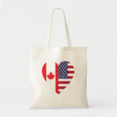 50% Canadese 50% Amerikaanse 100% Geweldige Funny  Tote Bag (Voorkant)