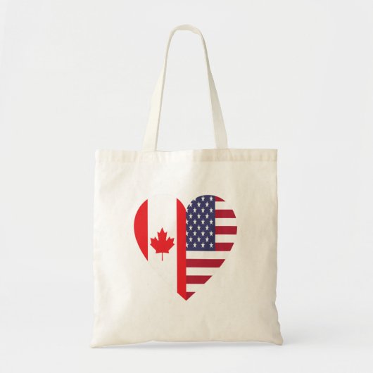 50% Canadese 50% Amerikaanse 100% Geweldige Funny Tote Bag (Voorkant)