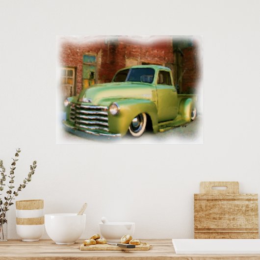 50' Chevy Truck Poster (Keuken)