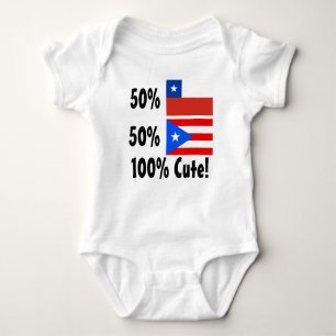 50% Chileense 50% Puerto Ricaan 100% Cute Romper