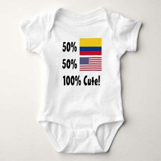 50% Colombiaan 50% Amerikaan 100% Cute Romper (Voorkant)