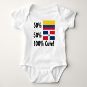 50% Colombiaan 50% Dominicaanse 100% Cute Romper (Voorkant)