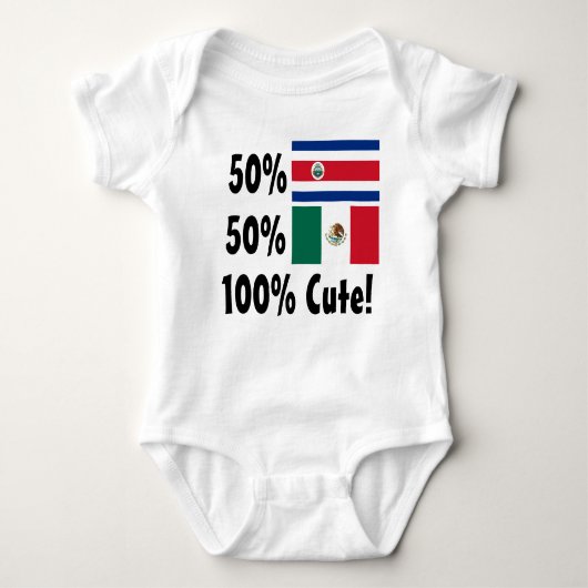 50% Costa Ricaan 50% Mexicaan 100% Cute Romper (Voorkant)