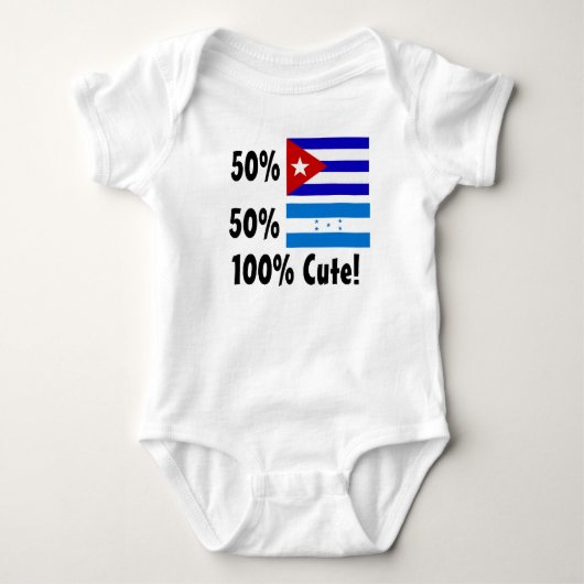 50% Cubaan 50% Honduran 100% Cute Romper (Voorkant)