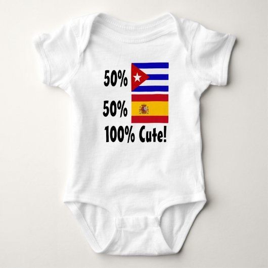 50% Cubaan 50% Spaans 100% Cute Romper (Voorkant)