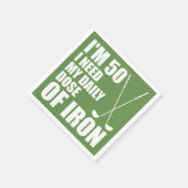 50 dagelijkse dosis van Iron Golfer Party servette Servet (Hoek)
