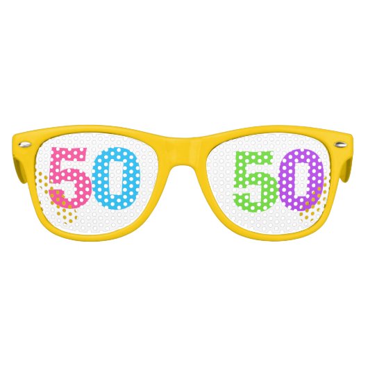50 DE BIRTHDAY-PARTIJ, FUN 50 KINDER ZONNEBRIL (Voorkant)