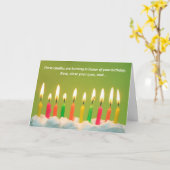 50 de Kaart van de Verjaardag van kaarsen (Gele Bloem)