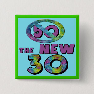 50 De nieuwe 30-jarige Button