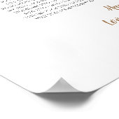 50 dingen waar we van houden bij je waterverf hart poster (Hoek)