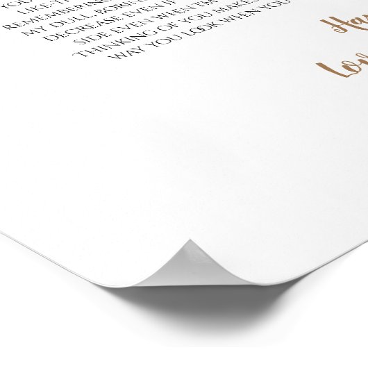 50 dingen waar we van houden bij je waterverf hart poster (Hoek)