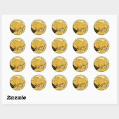 50 dollar Amerikaanse Buffalo Gold Piece Round Sti Ronde Sticker (Vel)
