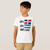 50% Dominicaan 50% Honduran 100% Cute T-shirt (Voorkant volledig)