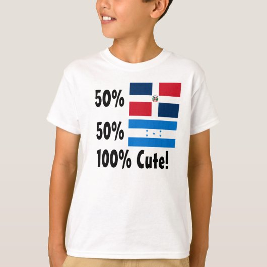 50% Dominicaan 50% Honduran 100% Cute T-shirt (Voorkant)